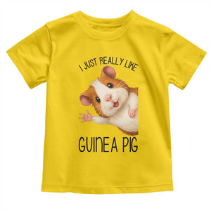 I Just Really Like Guinea Pigs Toddler T Shirt Funny Cavy Lover TS12 Daisy Print Your Wear
