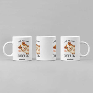 I Just Really Like Guinea Pigs Coffee Mug Funny Cavy Lover TS12 Print Your Wear