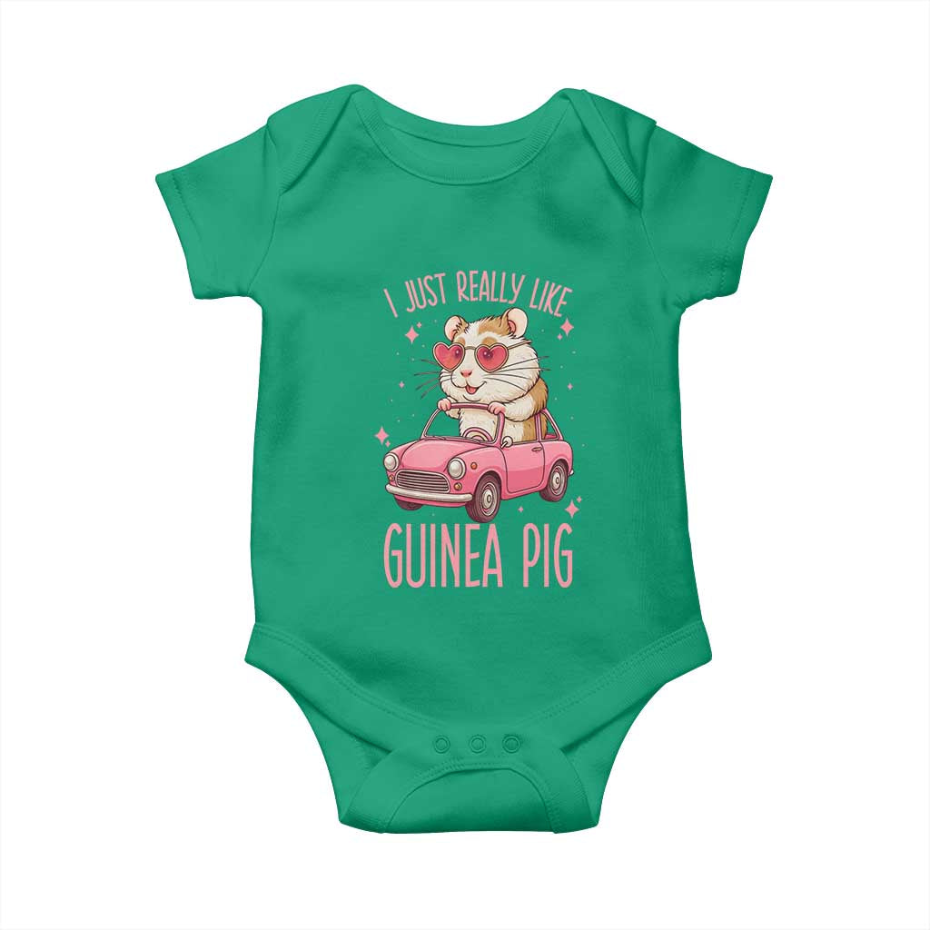 I Just Really Like Guinea Pigs Baby Onesie Pet Lover Gift For Girl TS12 Irish Green Print Your Wear