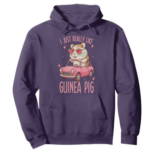 I Just Really Like Guinea Pigs Hoodie Pet Lover Gift For Girl TS12 Purple Print Your Wear