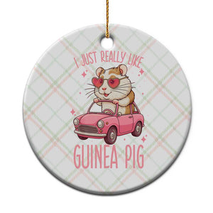 I Just Really Like Guinea Pigs Ceramic Ornament Pet Lover Gift For Girl TS12 1pc Christmas Plaid Print Your Wear