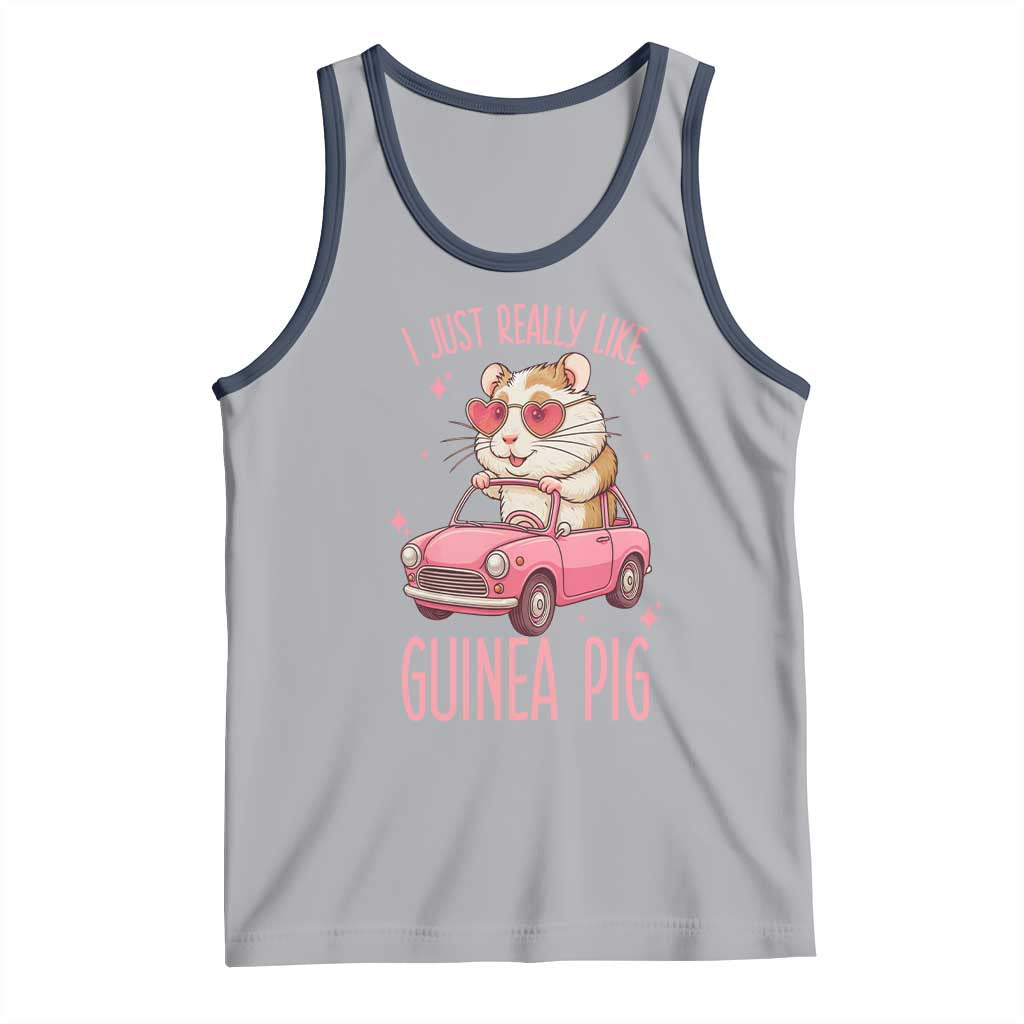 I Just Really Like Guinea Pigs Tank Top Pet Lover Gift For Girl TS12 Athletic Heather Navy Print Your Wear