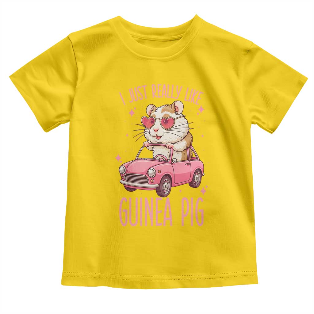 I Just Really Like Guinea Pigs Toddler T Shirt Pet Lover Gift For Girl TS12 Daisy Print Your Wear