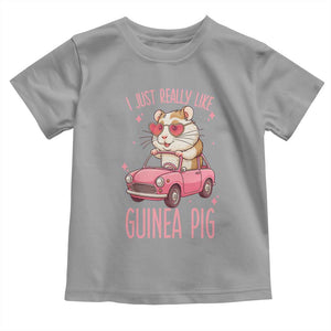 I Just Really Like Guinea Pigs Toddler T Shirt Pet Lover Gift For Girl TS12 Sport Gray Print Your Wear