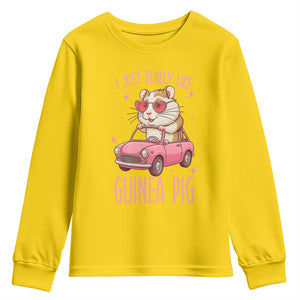 I Just Really Like Guinea Pigs Youth Sweatshirt Pet Lover Gift For Girl TS12 Daisy Print Your Wear