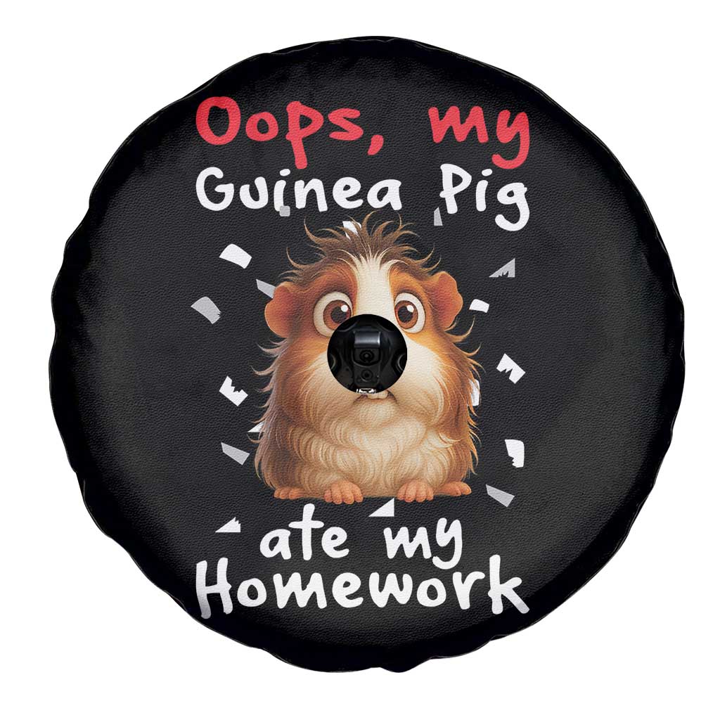 Oops My Guinea Pig Ate My Homework Spare Tire Cover Funny Cavy Lover Gift TS12 Print Your Wear