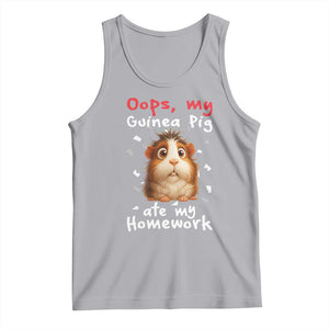 Oops My Guinea Pig Ate My Homework Tank Top Funny Cavy Lover Gift TS12 Athletic Heather Print Your Wear
