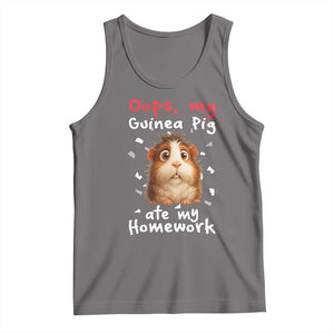Oops My Guinea Pig Ate My Homework Tank Top Funny Cavy Lover Gift TS12 Deep Heather Print Your Wear