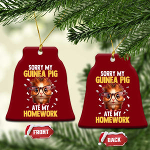 Funny My Guinea Pig Ate My Homework Ceramic Ornament Gift For Rodent Lovers TS12 Print Your Wear