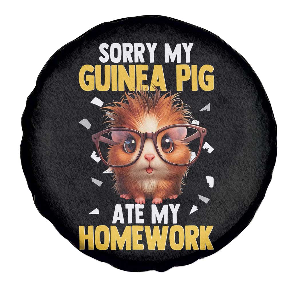 Funny My Guinea Pig Ate My Homework Spare Tire Cover Gift For Rodent Lovers TS12 Print Your Wear