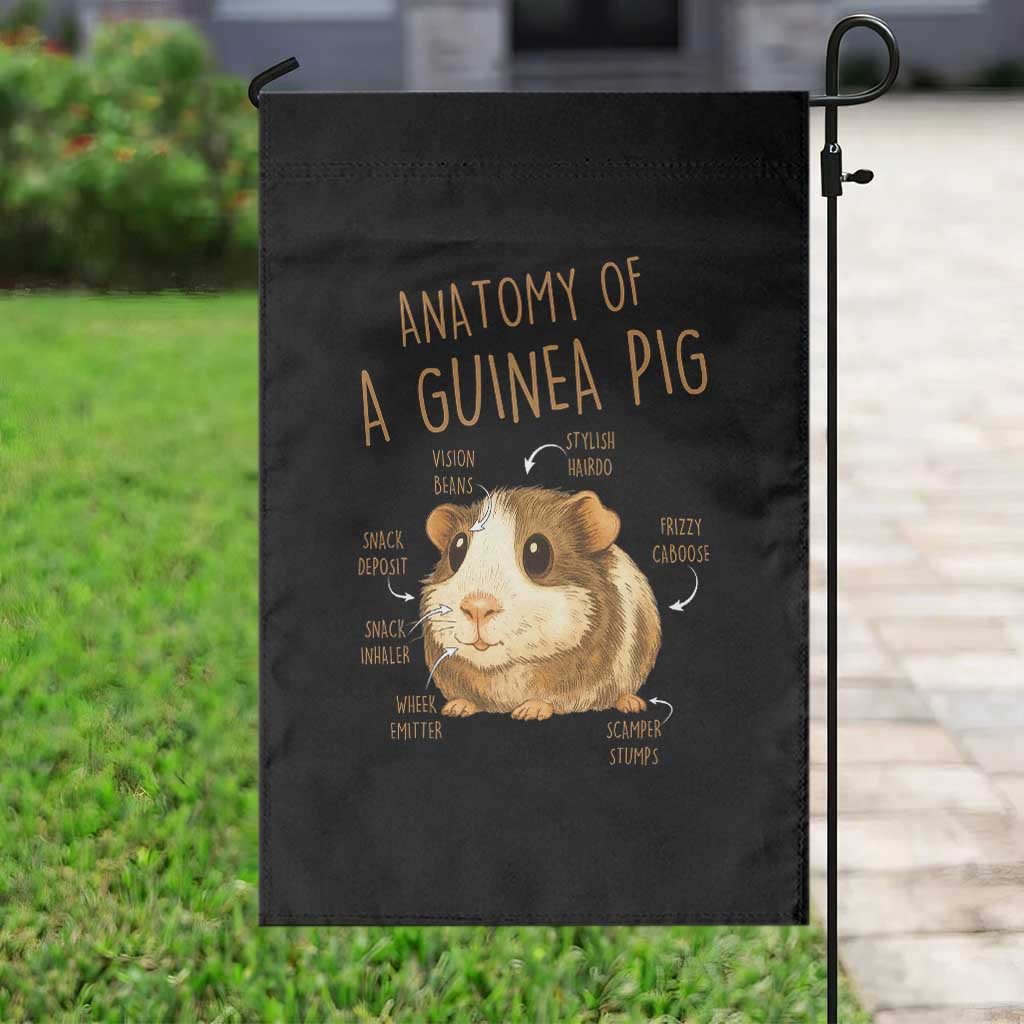 Anatomy Of A Guinea Pig Garden Flag Funny Cavy Lover Animal Anatomy Gift TS12 Print Your Wear
