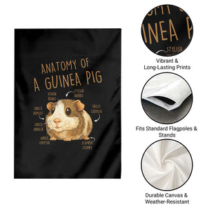 Anatomy Of A Guinea Pig Garden Flag Funny Cavy Lover Animal Anatomy Gift TS12 Print Your Wear