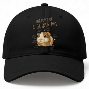 Anatomy Of A Guinea Pig Baseball Cap Funny Cavy Lover Animal Anatomy Gift TS12 Print Your Wear
