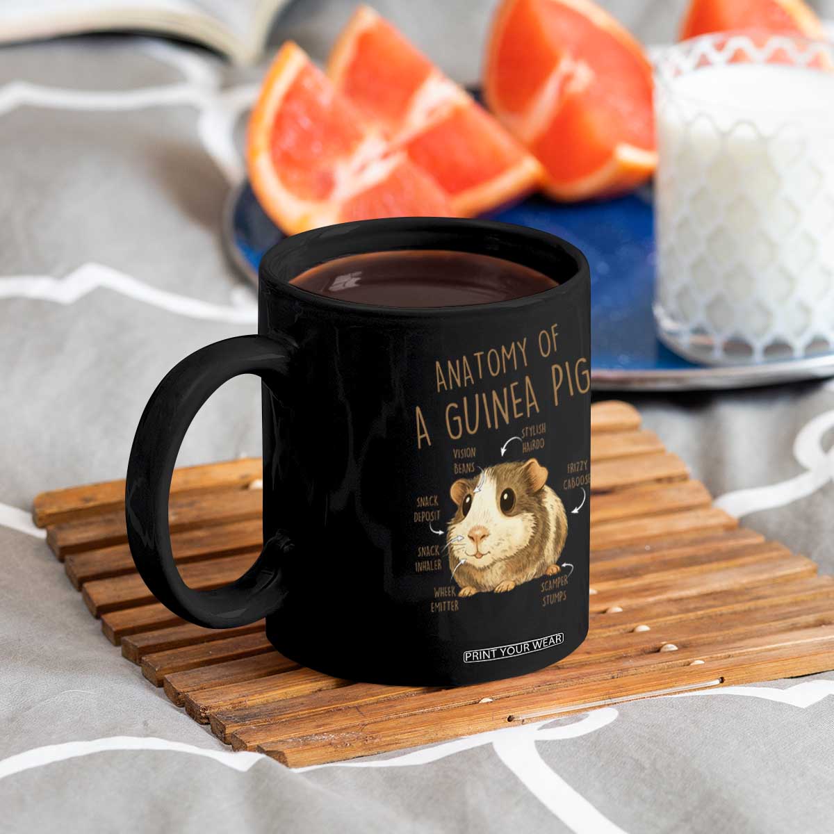 Anatomy Of A Guinea Pig Coffee Mug Funny Cavy Lover Animal Anatomy Gift TS12 Print Your Wear