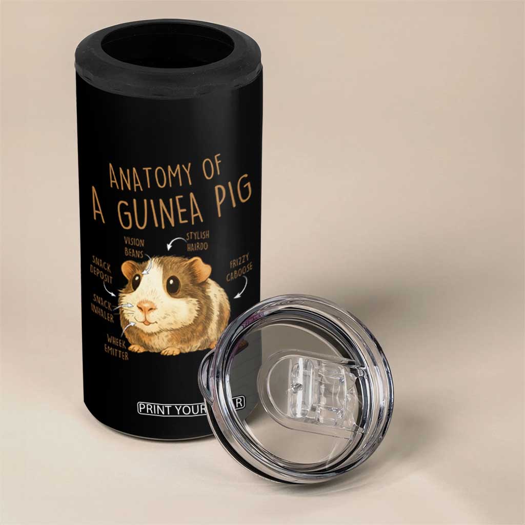 Anatomy Of A Guinea Pig 4 in 1 Can Cooler Tumbler Funny Cavy Lover Animal Anatomy Gift TS12 Print Your Wear