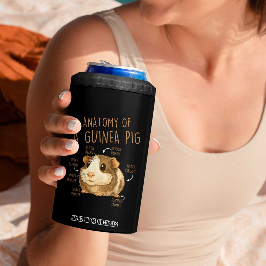 Anatomy Of A Guinea Pig 4 in 1 Can Cooler Tumbler Funny Cavy Lover Animal Anatomy Gift TS12 Print Your Wear