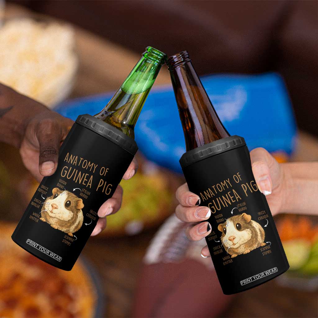 Anatomy Of A Guinea Pig 4 in 1 Can Cooler Tumbler Funny Cavy Lover Animal Anatomy Gift TS12 Print Your Wear