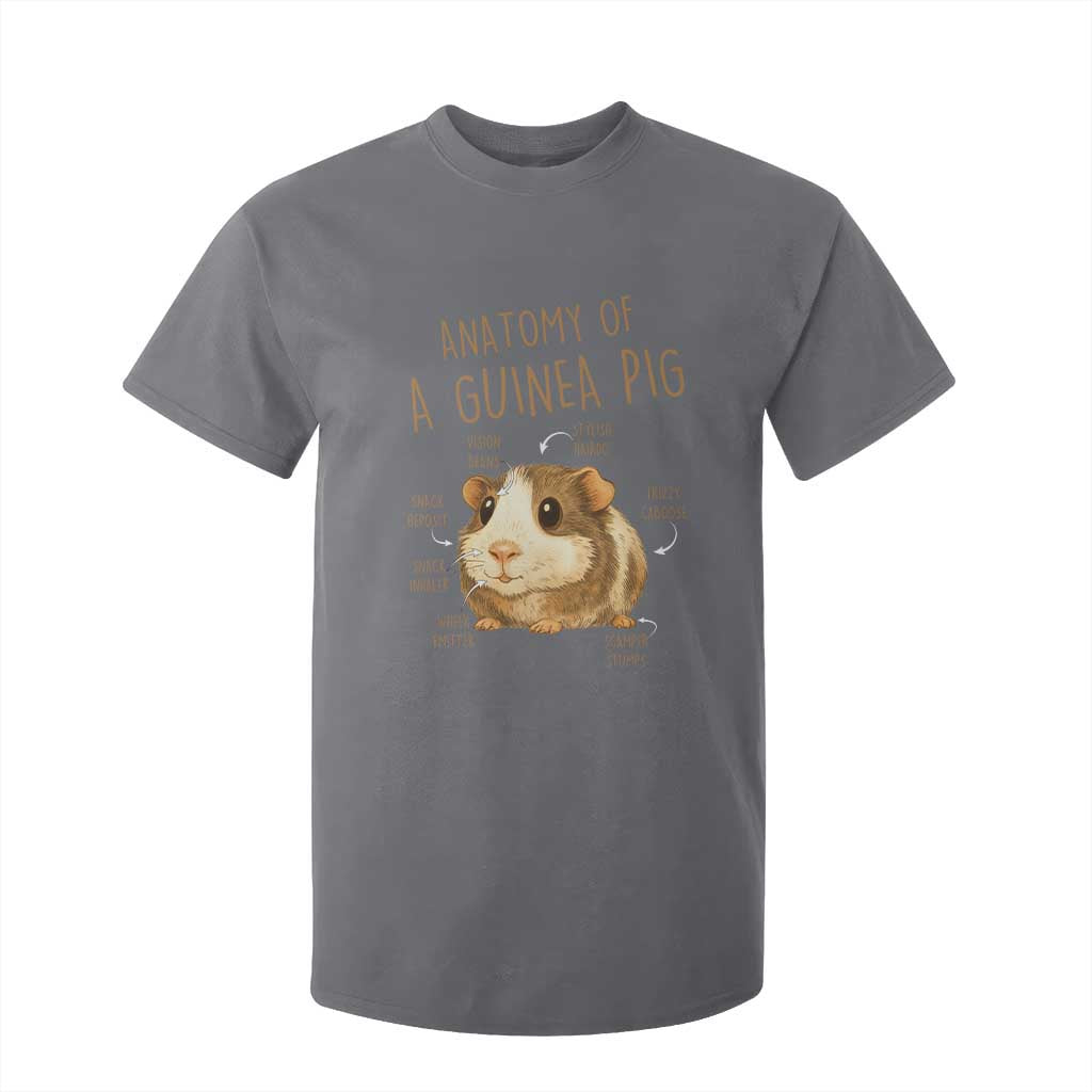 Anatomy Of A Guinea Pig T Shirt For Kid Funny Cavy Lover Animal Anatomy Gift TS12 Charcoal Print Your Wear