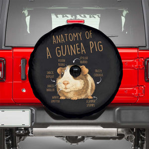 Anatomy Of A Guinea Pig Spare Tire Cover Funny Cavy Lover Animal Anatomy Gift TS12 Black Print Your Wear