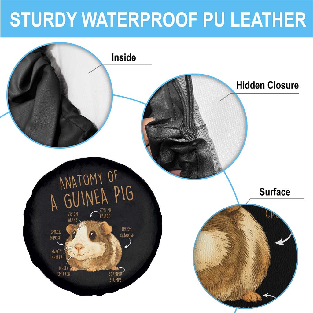 Anatomy Of A Guinea Pig Spare Tire Cover Funny Cavy Lover Animal Anatomy Gift TS12 Print Your Wear