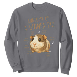 Anatomy Of A Guinea Pig Sweatshirt Funny Cavy Lover Animal Anatomy Gift TS12 Charcoal Print Your Wear