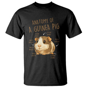 Anatomy Of A Guinea Pig T Shirt Funny Cavy Lover Animal Anatomy Gift TS12 Black Print Your Wear