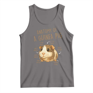 Anatomy Of A Guinea Pig Tank Top Funny Cavy Lover Animal Anatomy Gift TS12 Deep Heather Print Your Wear
