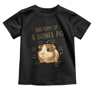 Anatomy Of A Guinea Pig Toddler T Shirt Funny Cavy Lover Animal Anatomy Gift TS12 Black Print Your Wear