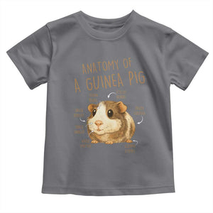 Anatomy Of A Guinea Pig Toddler T Shirt Funny Cavy Lover Animal Anatomy Gift TS12 Charcoal Print Your Wear