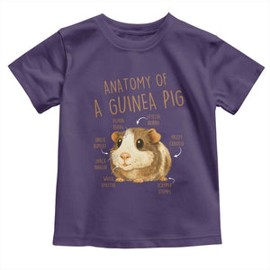 Anatomy Of A Guinea Pig Toddler T Shirt Funny Cavy Lover Animal Anatomy Gift TS12 Purple Print Your Wear