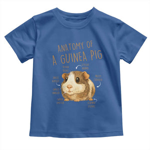 Anatomy Of A Guinea Pig Toddler T Shirt Funny Cavy Lover Animal Anatomy Gift TS12 Royal Blue Print Your Wear