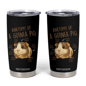 Anatomy Of A Guinea Pig Tumbler Cup Funny Cavy Lover Animal Anatomy Gift TS12 Black Print Your Wear