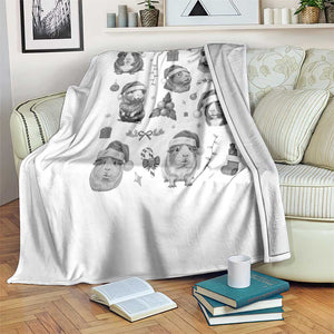 Christmas Guinea Pigs Throw Blanket Funny Cavy Lover Holiday Gift TS12 Print Your Wear