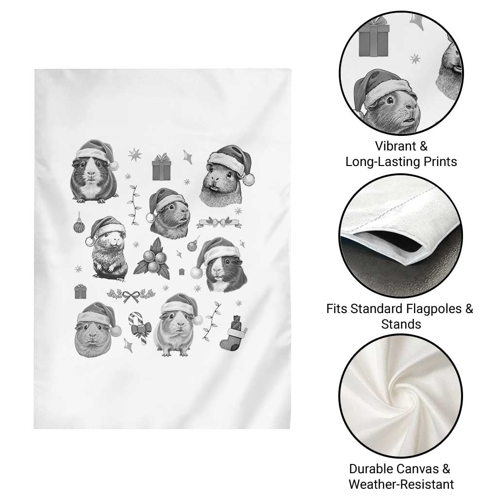 Christmas Guinea Pigs Garden Flag Funny Cavy Lover Holiday Gift TS12 Print Your Wear