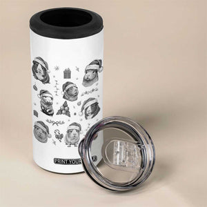 Christmas Guinea Pigs 4 in 1 Can Cooler Tumbler Funny Cavy Lover Holiday Gift TS12 Print Your Wear