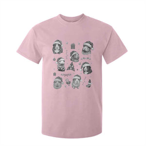 Christmas Guinea Pigs T Shirt For Kid Funny Cavy Lover Holiday Gift TS12 Light Pink Print Your Wear
