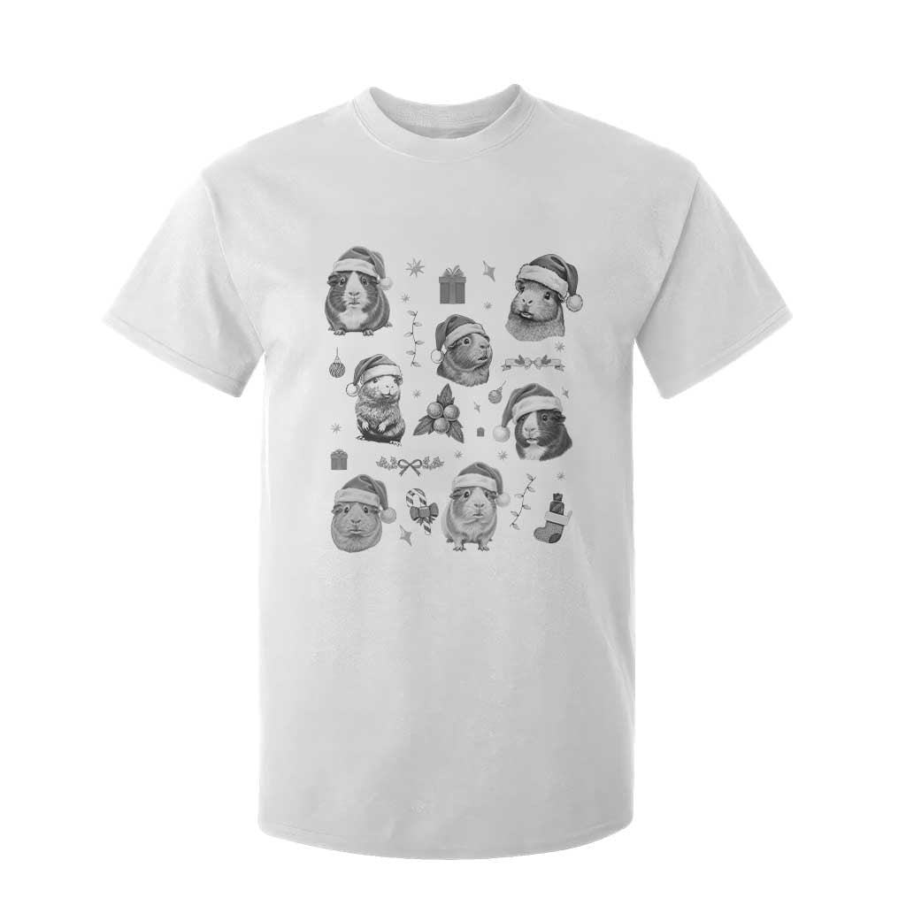 Christmas Guinea Pigs T Shirt For Kid Funny Cavy Lover Holiday Gift TS12 White Print Your Wear