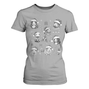 Christmas Guinea Pigs T Shirt For Women Funny Cavy Lover Holiday Gift TS12 Sport Gray Print Your Wear