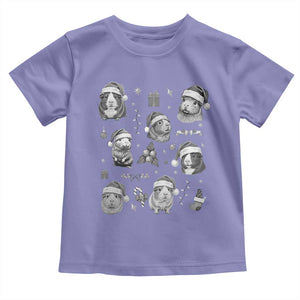 Christmas Guinea Pigs Toddler T Shirt Funny Cavy Lover Holiday Gift TS12 Violet Print Your Wear