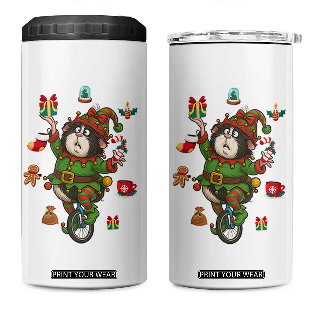 Guinea Pig Master Juggler 4 in 1 Can Cooler Tumbler Funny Christmas Cavy Lover Gift - Print Your Wear