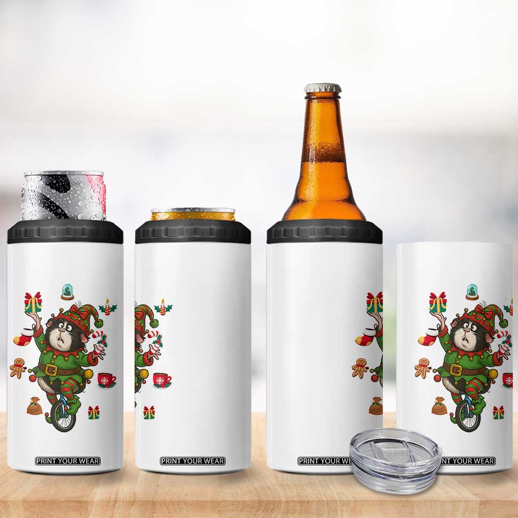 Guinea Pig Master Juggler 4 in 1 Can Cooler Tumbler Funny Christmas Cavy Lover Gift - Print Your Wear