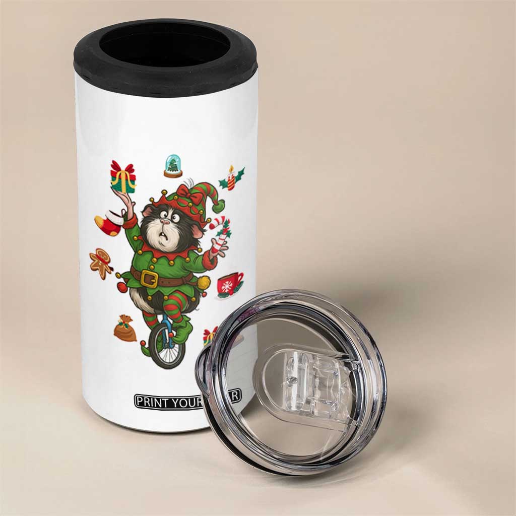 Guinea Pig Master Juggler 4 in 1 Can Cooler Tumbler Funny Christmas Cavy Lover Gift - Print Your Wear