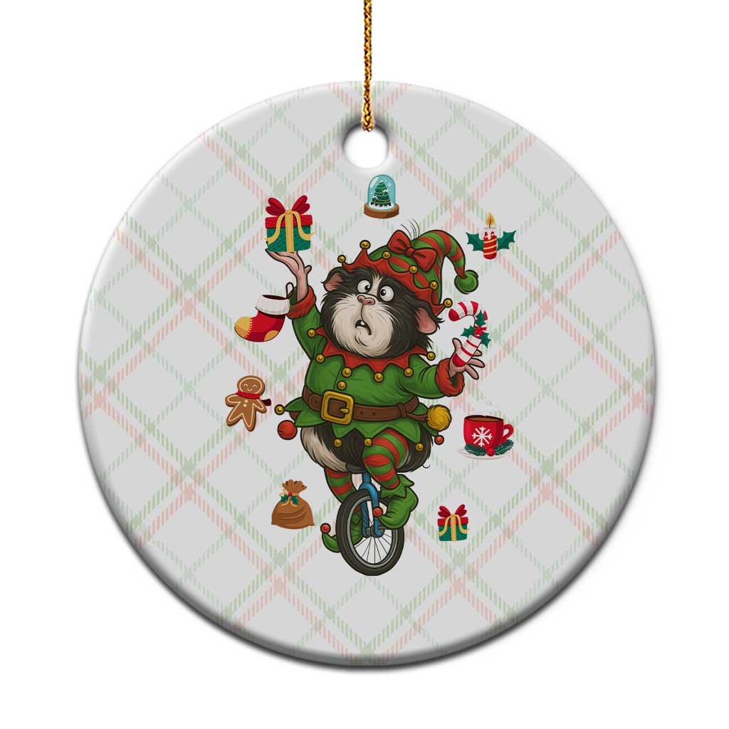 Guinea Pig Master Juggler Ceramic Ornament Funny Christmas Cavy Lover Gift TS12 1pc Christmas Plaid Print Your Wear
