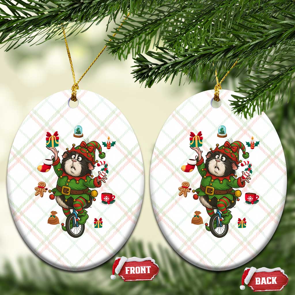 Guinea Pig Master Juggler Ceramic Ornament Funny Christmas Cavy Lover Gift TS12 Print Your Wear