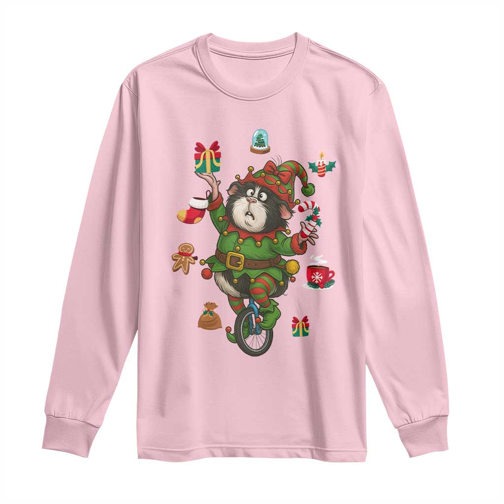 Guinea Pig Master Juggler Long Sleeve Shirt Funny Christmas Cavy Lover Gift TS12 Light Pink Print Your Wear