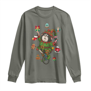 Guinea Pig Master Juggler Long Sleeve Shirt Funny Christmas Cavy Lover Gift TS12 Military Green Print Your Wear
