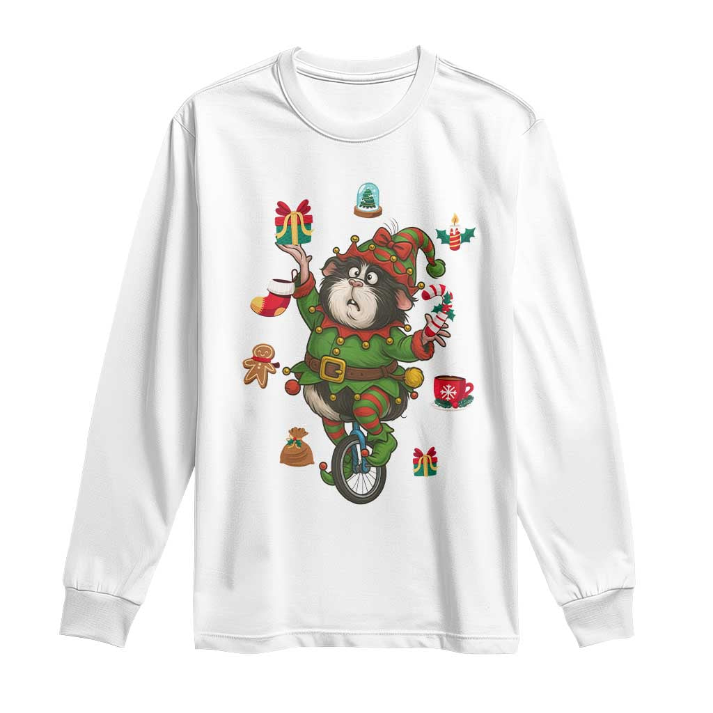 Guinea Pig Master Juggler Long Sleeve Shirt Funny Christmas Cavy Lover Gift TS12 White Print Your Wear