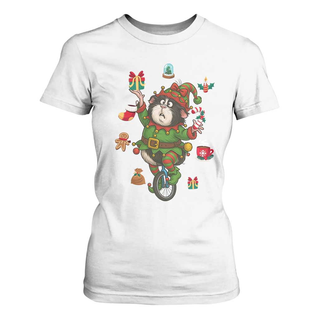 Guinea Pig Master Juggler T Shirt For Women Funny Christmas Cavy Lover Gift TS12 White Print Your Wear