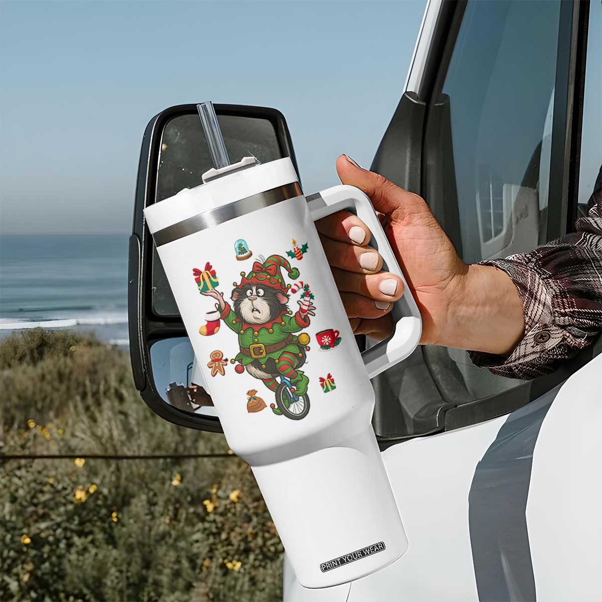 Guinea Pig Master Juggler Tumbler With Handle Funny Christmas Cavy Lover Gift - Print Your Wear