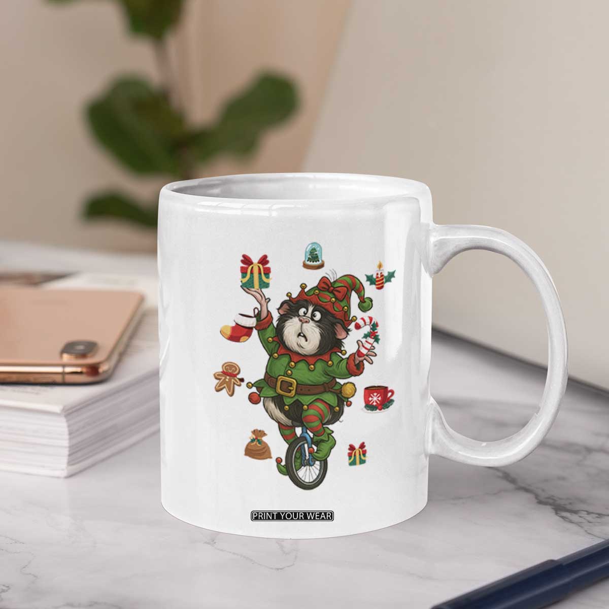 Guinea Pig Master Juggler Coffee Mug Funny Christmas Cavy Lover Gift - Print Your Wear